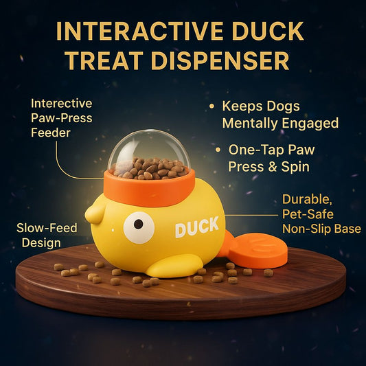 Dog Food Feeder Cartoon Duck
